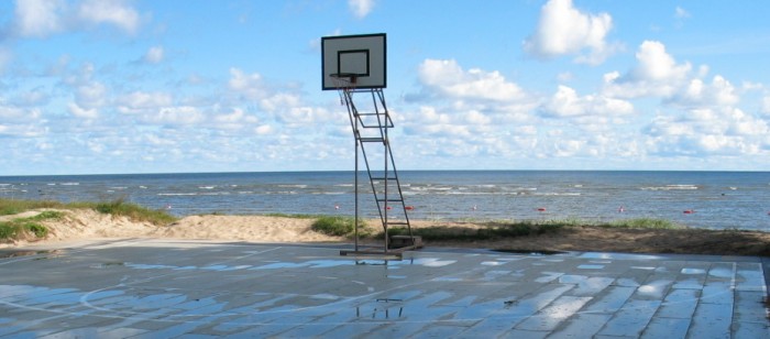 Basketbola laukums kempingā Abragciems